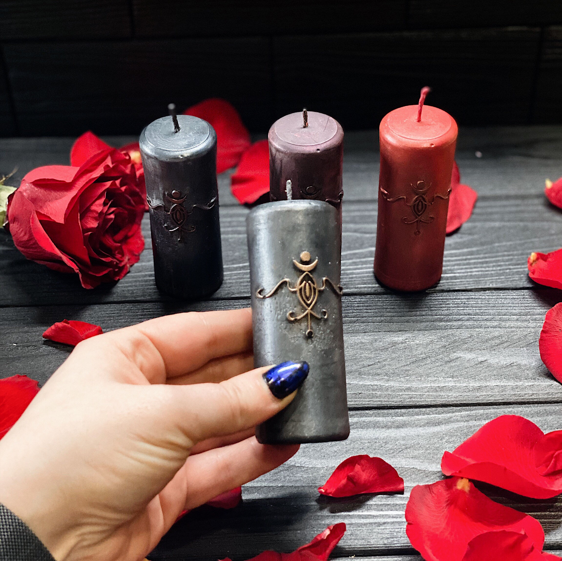 Lilith Altar Beeswax Ritual Candle Lilith Magic Candles