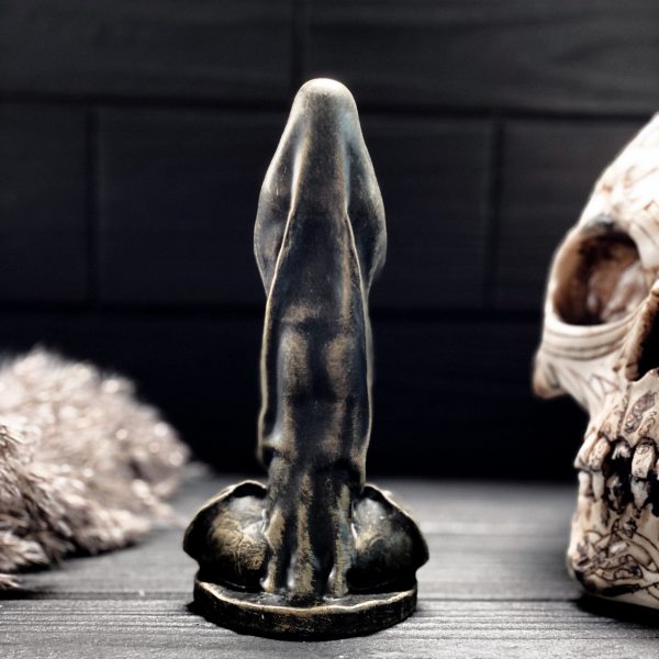 Santa Muerte (Holy Death) Gypsum Figurine – Clear Varnish Finish