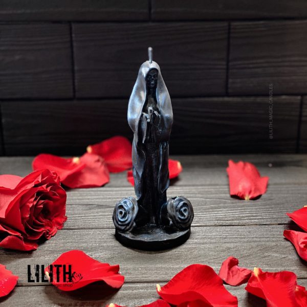 Santa Muerte (Holy Death) Ritual Beeswax Candle