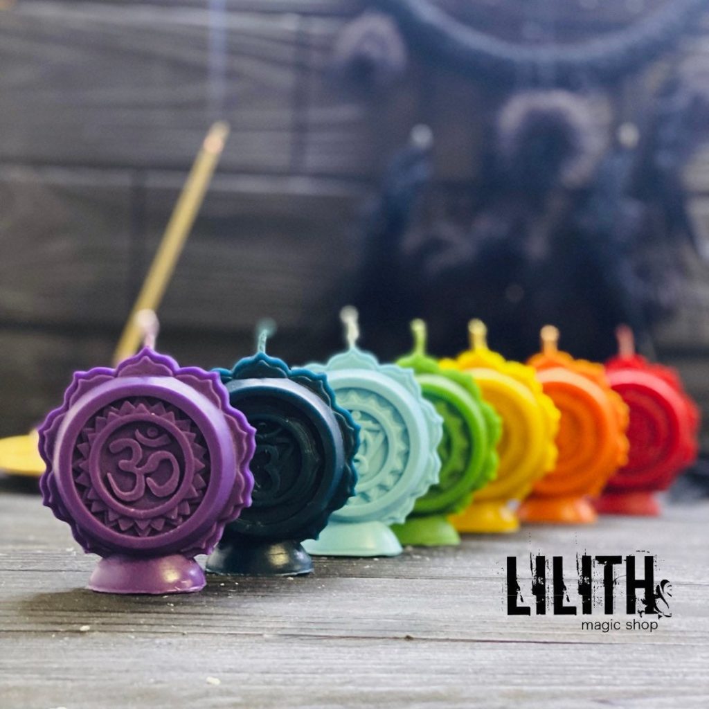 Chakra Beeswax Candle with dōTERRA Essential Oils for Energy Healing