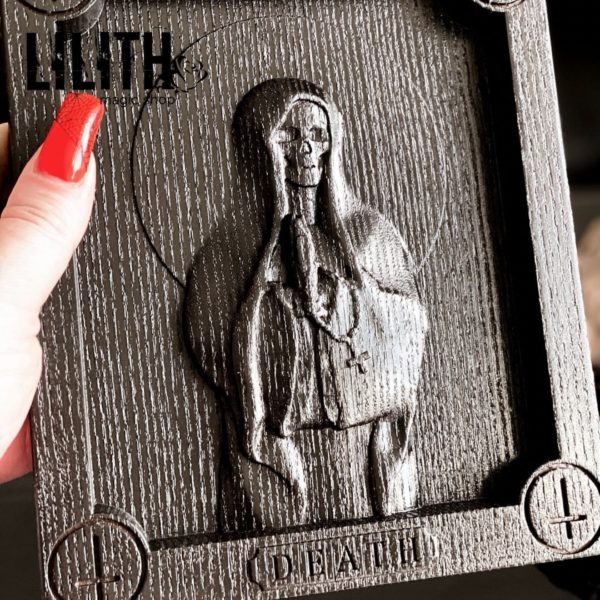 Death Wooden Icon for Appealing to Her