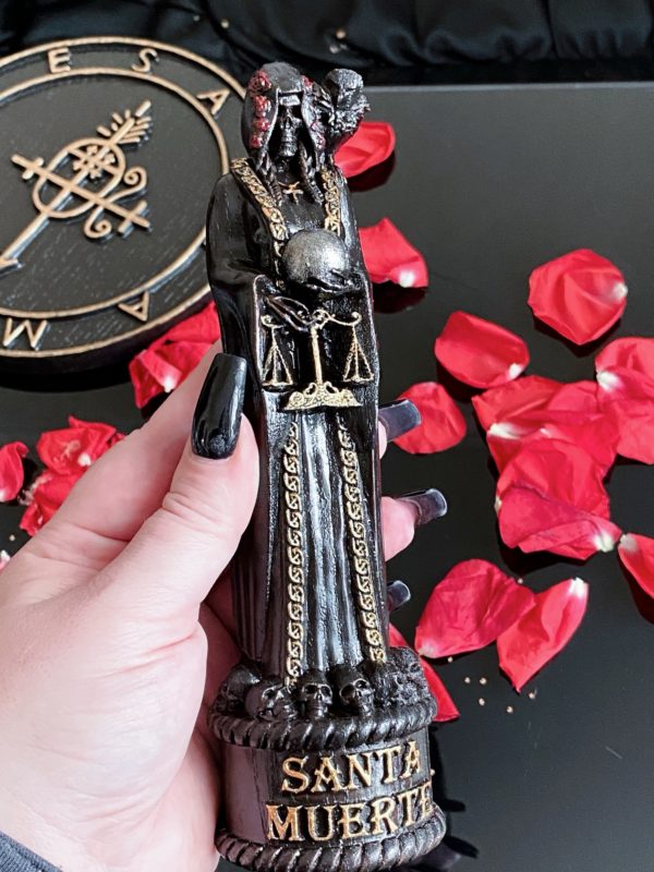 Santa Muerte (Holy Death) Wooden Figurine