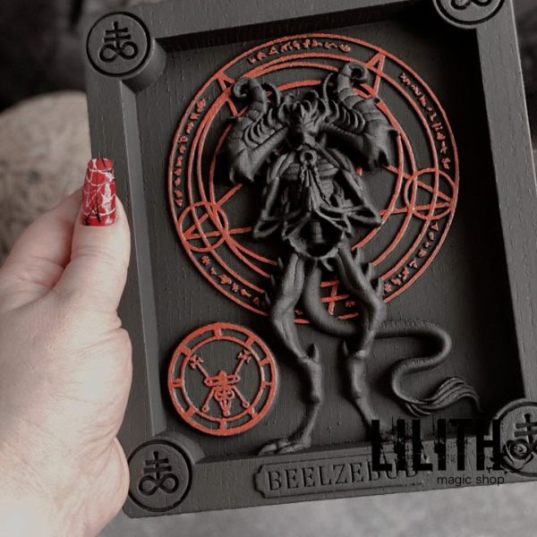 Beelzebub Demon Wooden Icon – Ars Goetia