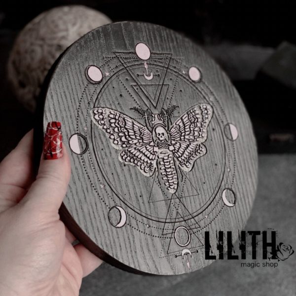 Death’s-Head Hawkmoth Wooden Pentacle