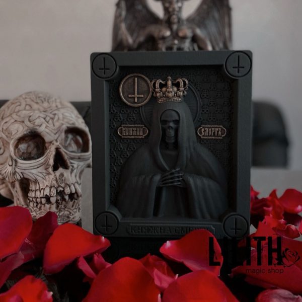 Princess Death Wooden Icon for Appealing to Her – Colored Matte Edition