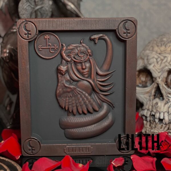 Lilith Red Gypsum Icon for Appealing to Lilith or Strengthening Black Magic Love Spells