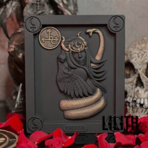 Lilith Black Gypsum Icon for Appealing to Lilith or Strengthening Black Magic Love Spells