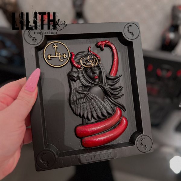 Lilith Wooden Icon for Appealing to Lilith or casting Black Magic Love/Lust Spells
